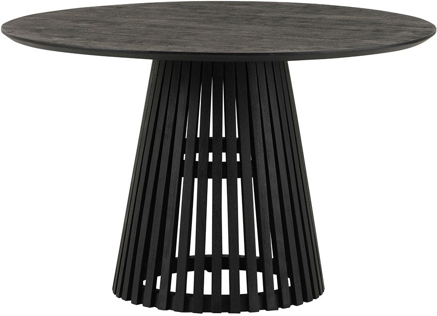 Ronde Eetkamertafel Ø120 Acacia Zwart – Modern Design | MySons