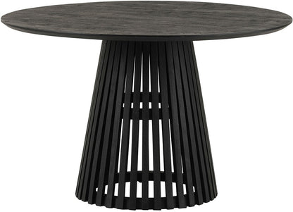 Ronde Eetkamertafel Ø120 Acacia Zwart – Modern Design | MySons