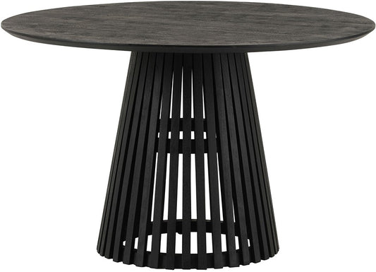 Ronde Eetkamertafel Ø120 Acacia Zwart – Modern Design | MySons