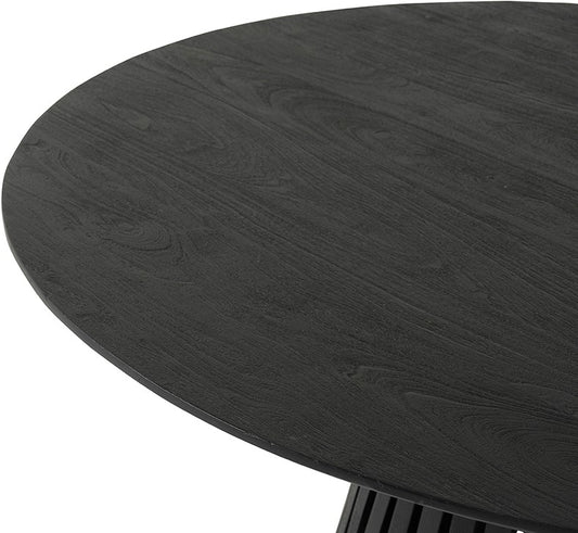 Ronde Eetkamertafel Ø120 Acacia Zwart – Modern Design | MySons