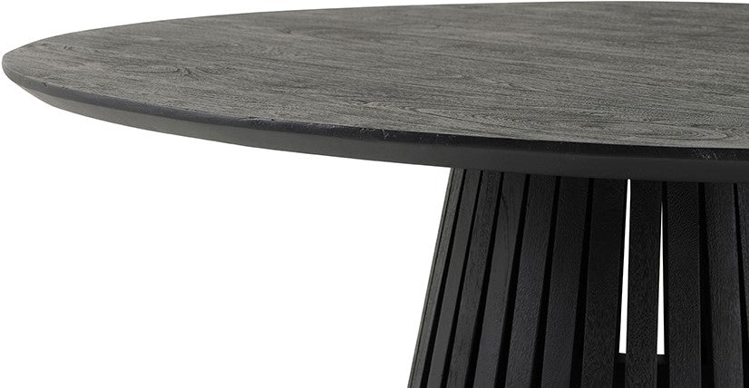 Ronde Eetkamertafel Ø120 Acacia Zwart – Modern Design | MySons