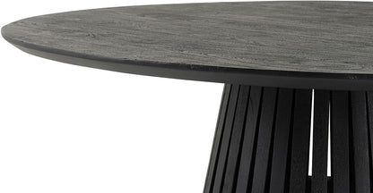 Ronde Eetkamertafel Ø120 Acacia Zwart – Modern Design | MySons